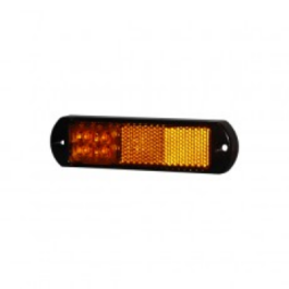 Durite 0-171-30 Amber LED Side Marker Lamp with Reflex Reflector and Flying Leads - 24V PN: 0-171-30